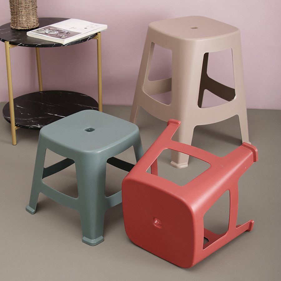 居家凳子(深色/淺藍)