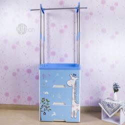 多功能衣掛收納柜（三層