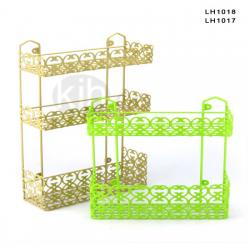 雕花方型二層、三層架