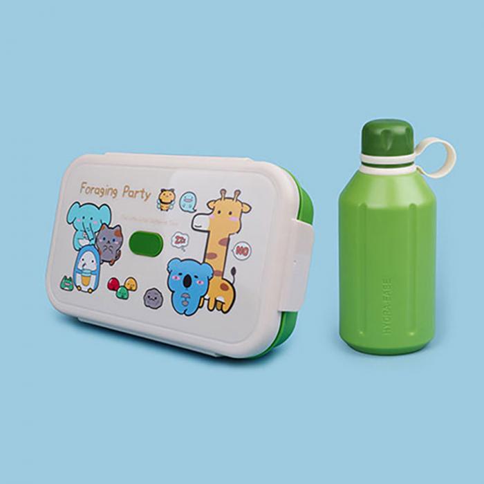 尚趣樂(lè)扣單層飯盒(1000ml)+圓形運(yùn)動(dòng)水壺(50